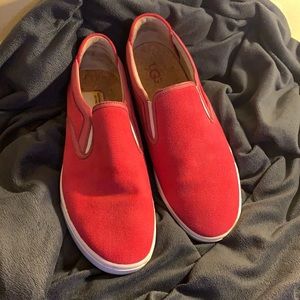 UGGs canvas shoes with leather trim and amazing insoles